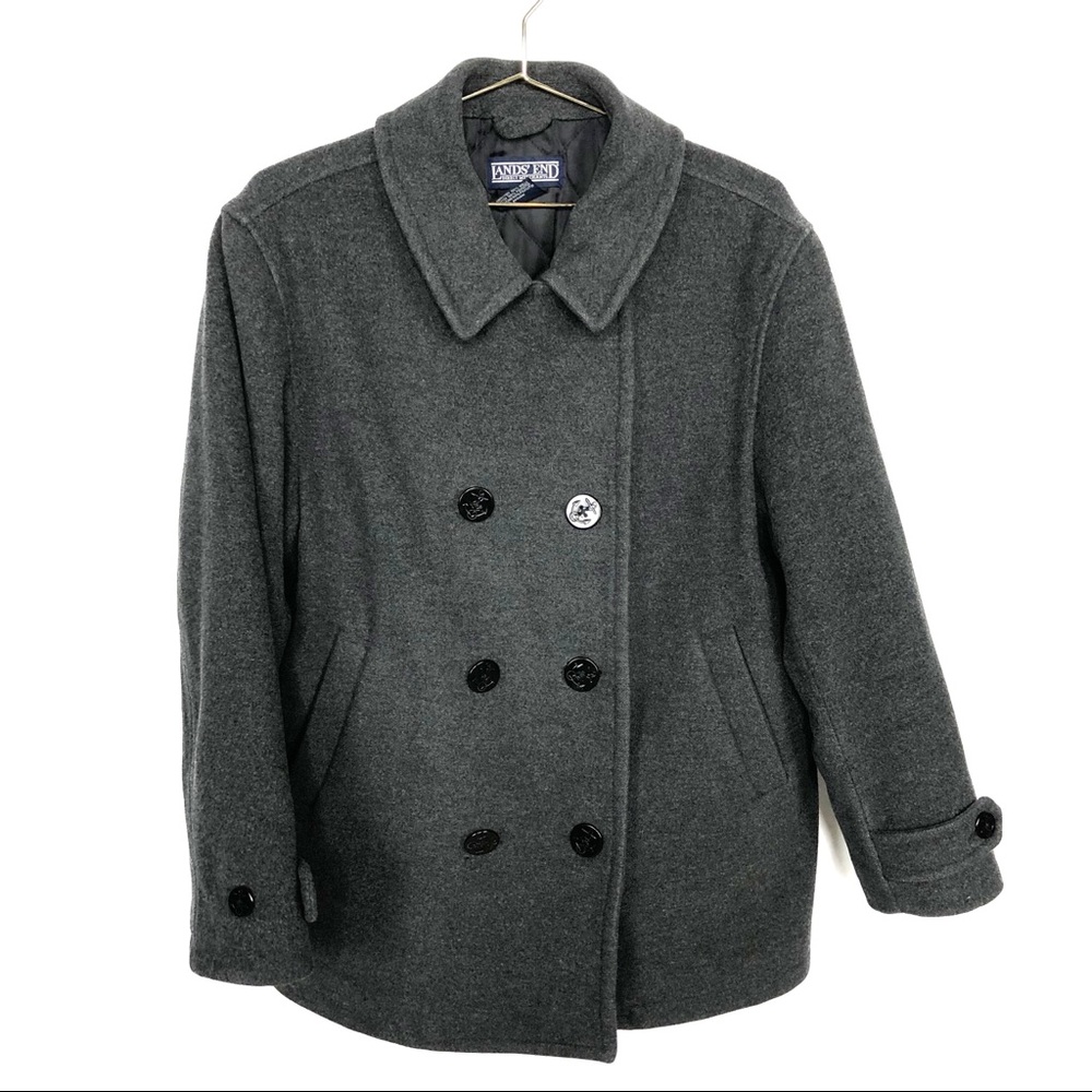 Land’s End wool pea coat Thermolite Insulation